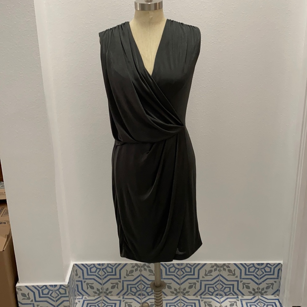 Boston Proper Muse Metalic Silver Dress Size Medium